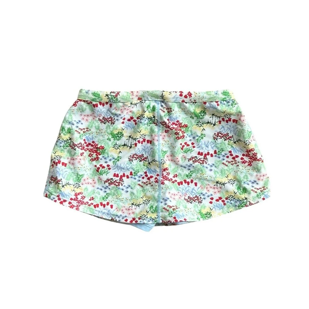 Hanna Andersson Girls Kids Colorful Floral Print Swim Skort Bottom. 140 cm. 10.